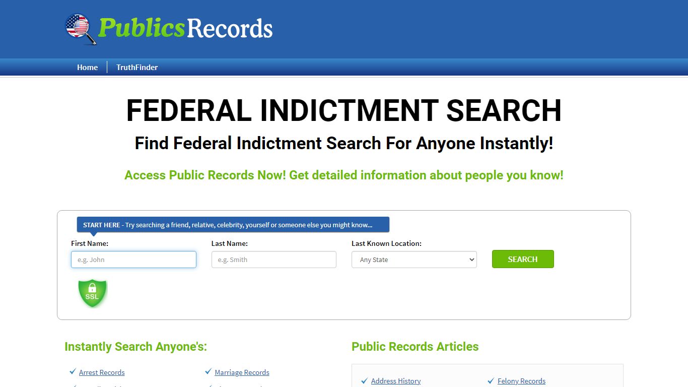 Find Federal Indictment Search For Anyone Instantly!